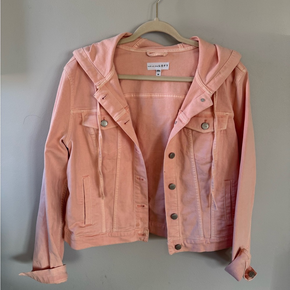 Women's Peachy Pink Denim Jacket